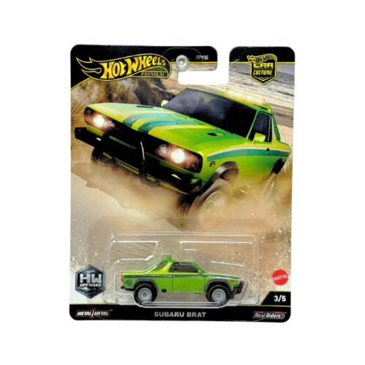 Hot Wheels Subaru BRAT Zöld 1:64 fém autómodell, zárt kiadás