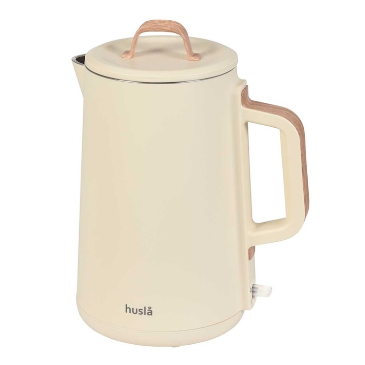 Fierbator electric, HUSLA 1.5L, 2000W, inox, crem
