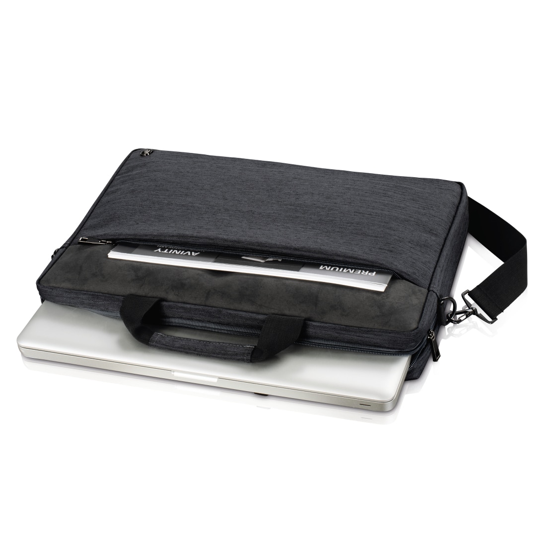 Geantă laptop Hama Tayrona, 13.3-14.1 inch, protecție, organizare, neagră, dimensiuni 30x45cm