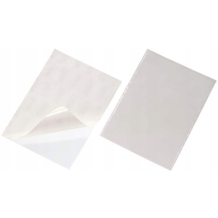 Set 25 Folii A4 Autoadezive Transparent, Durable, 210x297mm