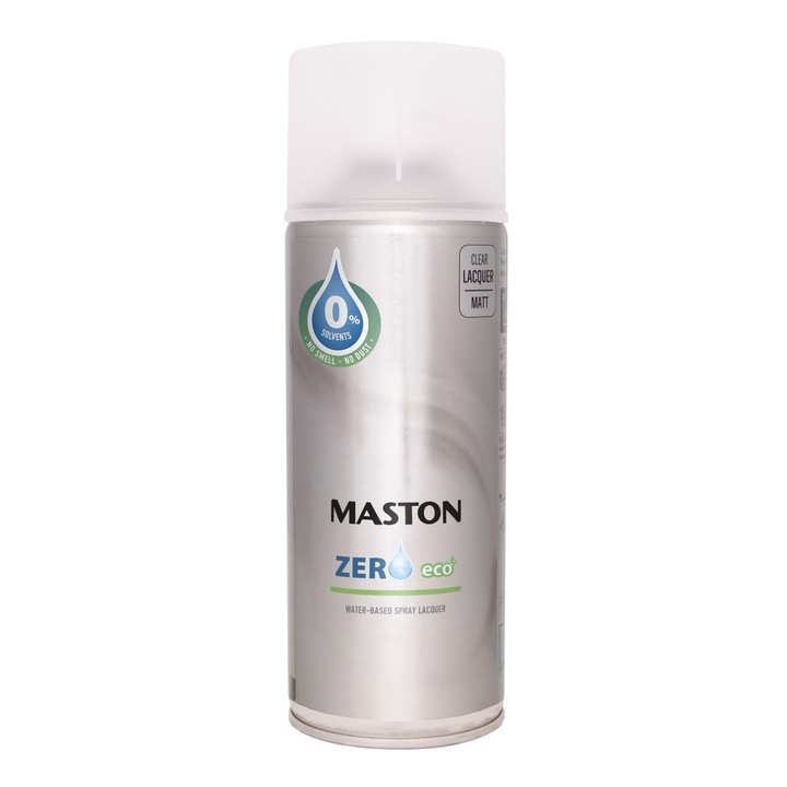 MASTON ZERO spray lac mat incolor pe baza de apa 400 ml