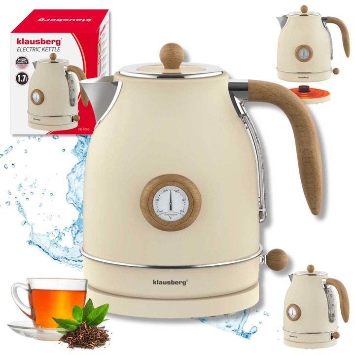 Fierbator WMF Stelio, 1.7 L, 2400 W, iluminat, Inox