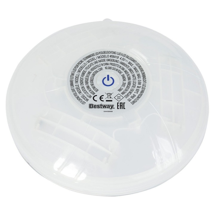 Lampa LED plutitoare Bestway, 14cm, alimentare cu baterii