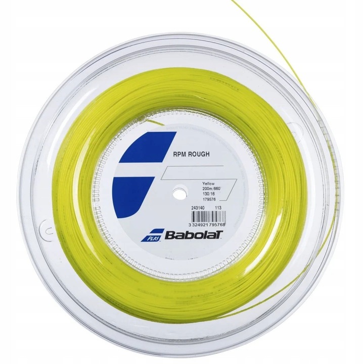 Babolat RPM Rough tenishúr, 200 m, fluo sárga, 1,25 mm