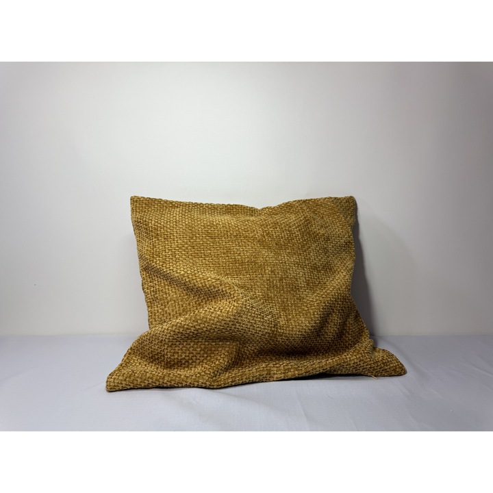 Husa pentru perna decorativa, Camel, 45cm x 45 cm