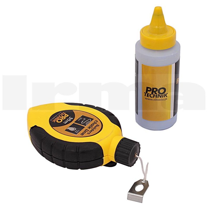 Set franghie de scrijelit 30m cu creta PRO-TECHNIK, durabil, rezistent la intemperii, multicolor