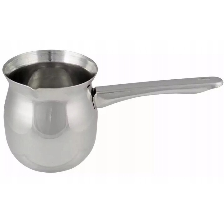 1000 ml-es rozsdamentes acél ibrik, KING Hoff, ergonomikus kialakítás, 11,5 cm átmérő, 12,2 cm magasság