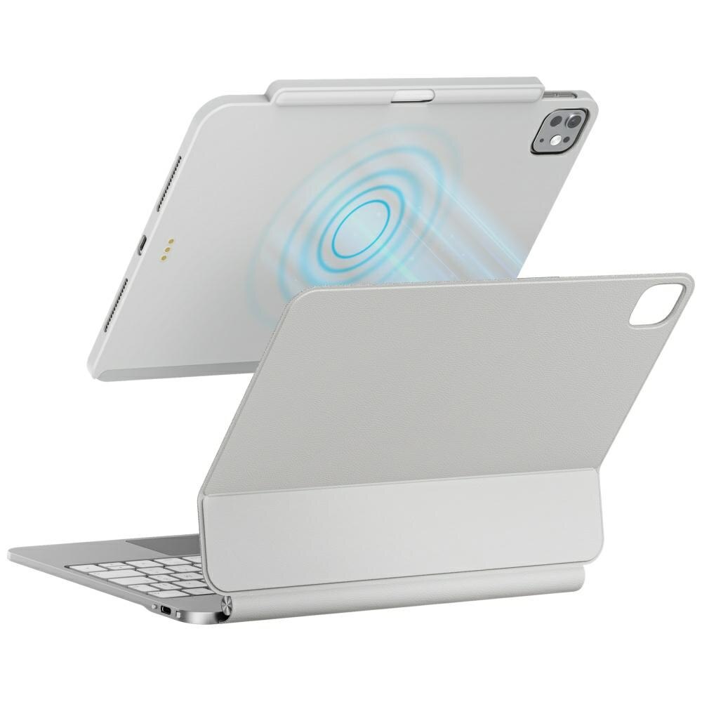 Husa UNIQ Axel compatibila cu iPad Pro 11 inch M4, Alb