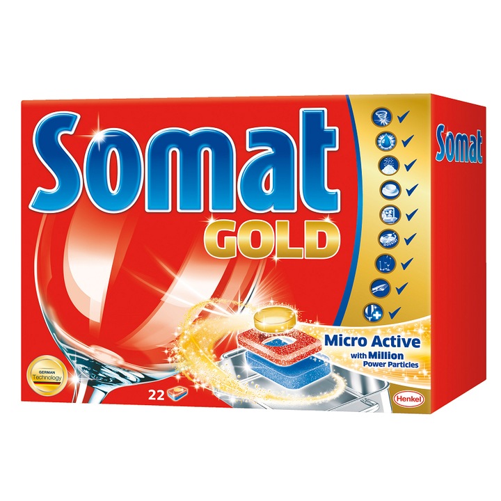 Somat Gold mosogatótabletta, 22 darab