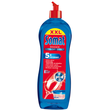 Solutie de clatire Somat 5X Action pentru masina de spalat vase, 0.75 l Solutie de clatire Somat 5X Action pentru masina de spalat vase, 0.75 l