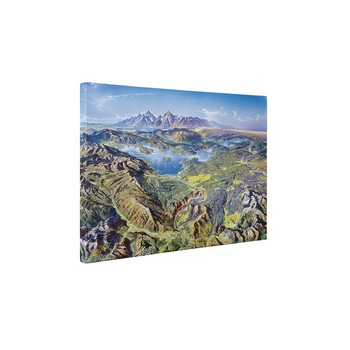 Peisaj de munti inalti - Tablou Canvas - 65x85 cm Peisaj de munti inalti - Tablou Canvas - 65x85 cm