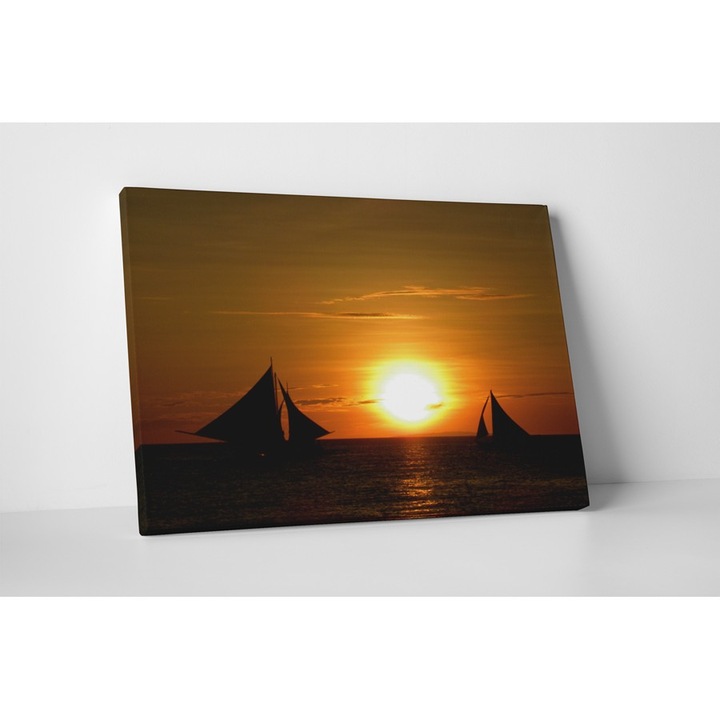 Navigare pe mare - Tablou Canvas - 80x105 cm