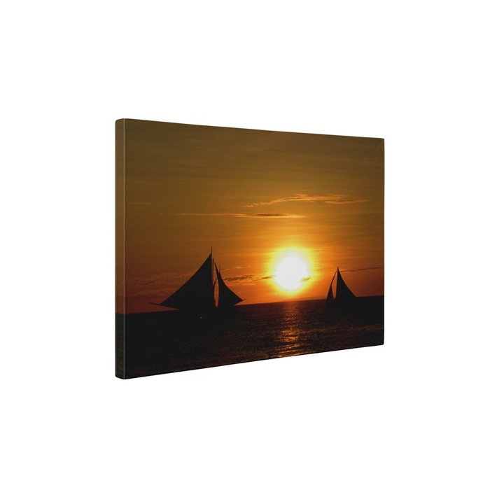 Navigare pe mare - Tablou Canvas - 80x105 cm