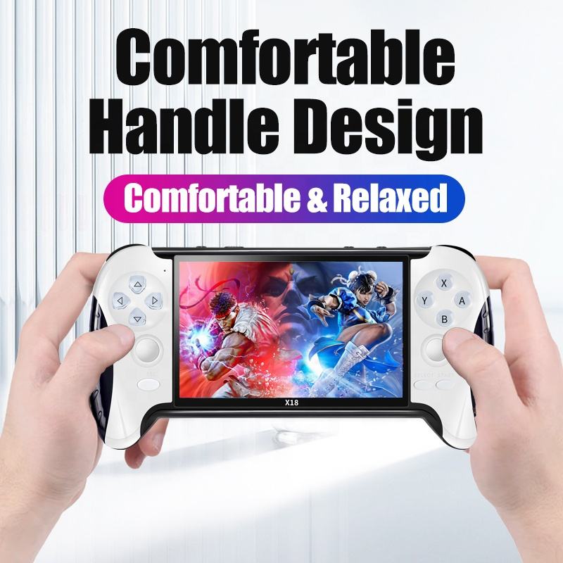 Consola de jocuri video portabila noua cu procesor dual-core, suporta decodare HD, consola portabila de jocuri retro