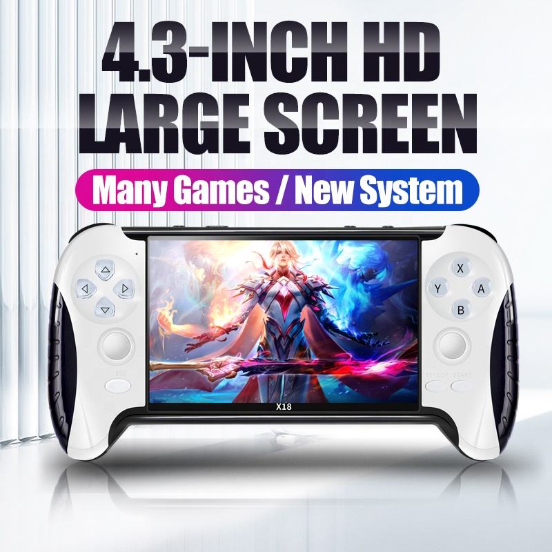 Consola de jocuri video portabila noua cu procesor dual-core, suporta decodare HD, consola portabila de jocuri retro