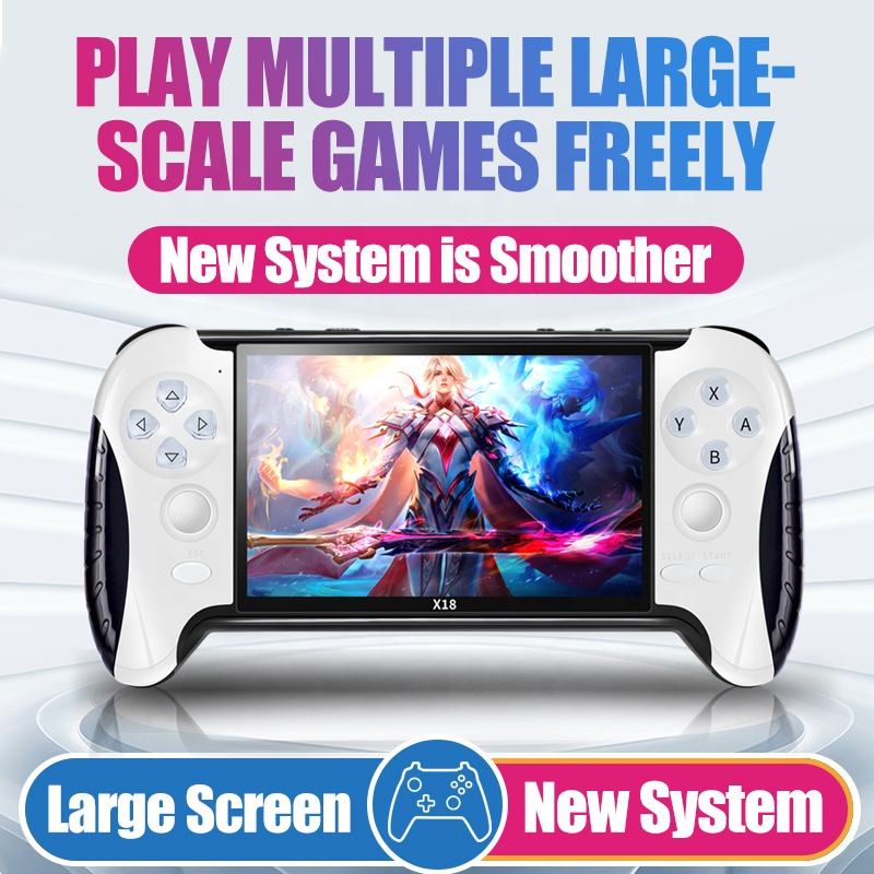 Consola de jocuri video portabila noua cu procesor dual-core, suporta decodare HD, consola portabila de jocuri retro