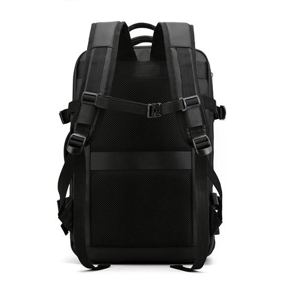 Rucsac de calatorie, rucsac multifunctional, geanta pentru laptop, port USB, material impermeabil, poate gazdui un laptop de 16 inch, Poate fi deschis la 90 de grade pentru a depozita haine si diverse accesorii,45x30x20cm, negru