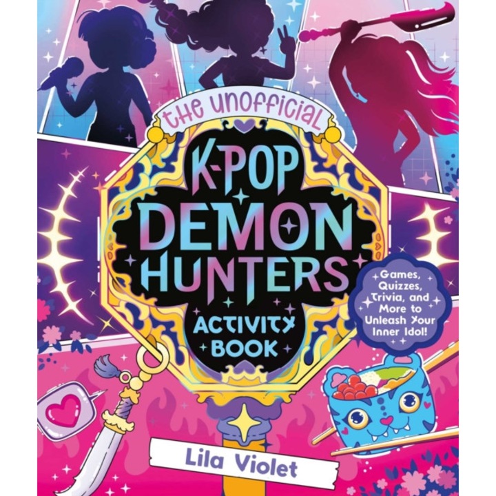 Unofficial K-pop Demon Hunters Activity Book - Lila Violet
