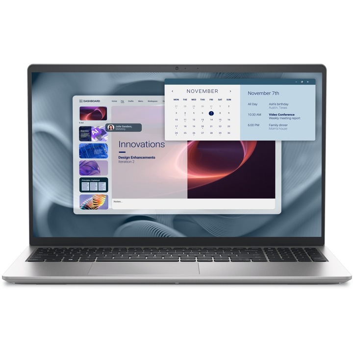 Лаптоп Dell Pro 15 Essential PV15250, PV15250.RPLU.003.M.8GB.250SSD, 15.6", Intel Core i5-1334U (10-ядрен), Intel Iris Xe Graphics, 8 GB 5200 MHz DDR5, Сив