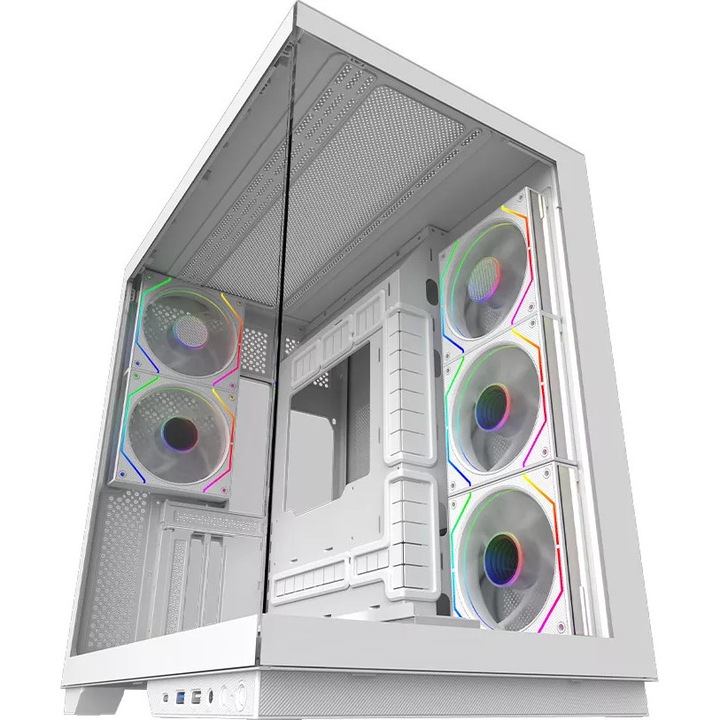 Carcasa Aqirys Janus Middle Tower ARGB ATX Alb