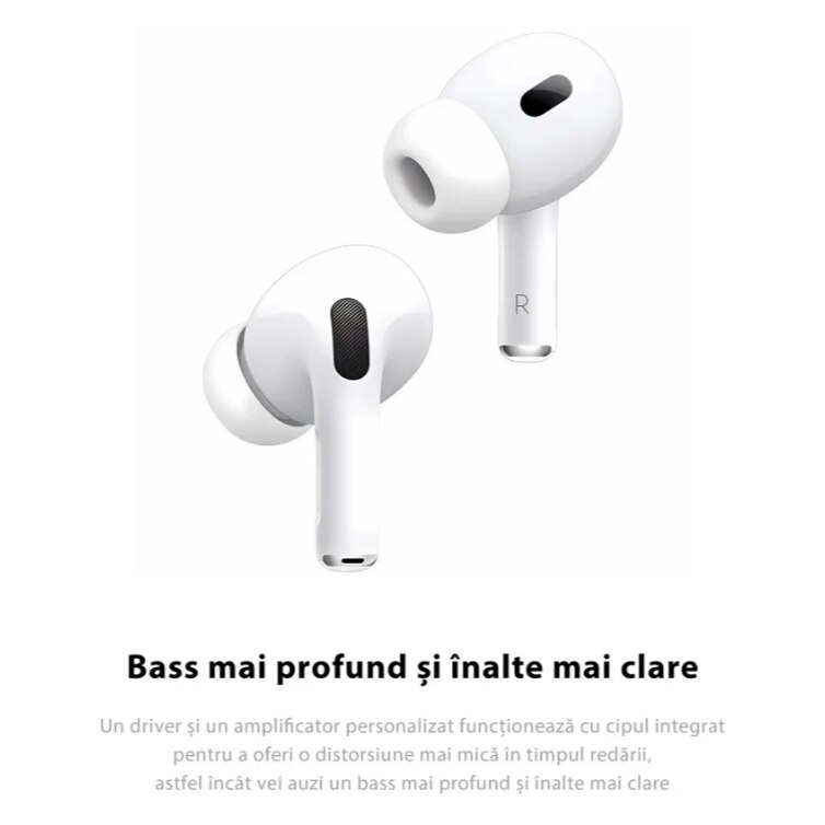 Casti Pro Casti Wireless Pro 2, Compatibile IOS si Android, Alb, Bluetooth - eMAG.ro