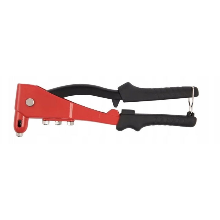 Cleste manual Topex UM276.00T, 250mm, 4 capete pentru nituri 2.4-4.8mm, otel