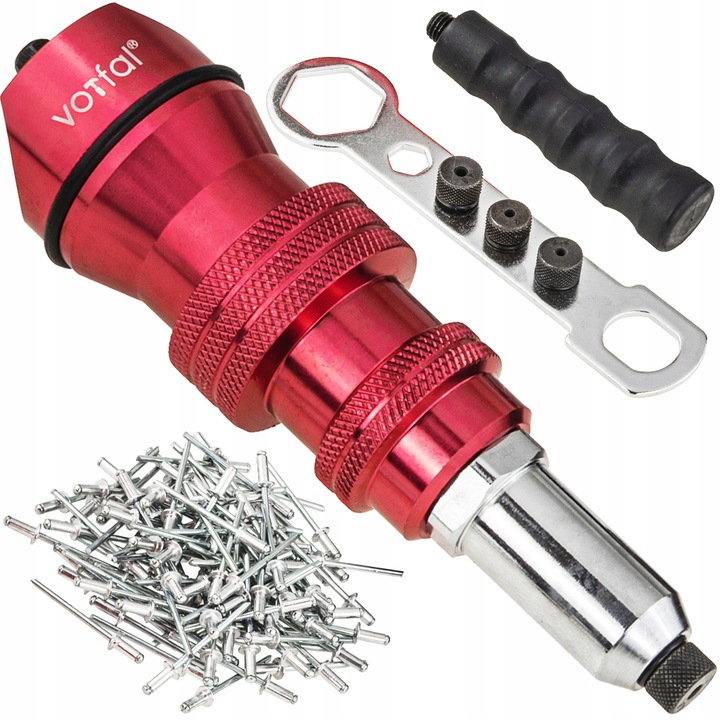Adaptor nituri pentru șurubelniță/bormașină Vorfal, 2.4-4.8 mm, set complet cu accesorii, compact, aluminiu