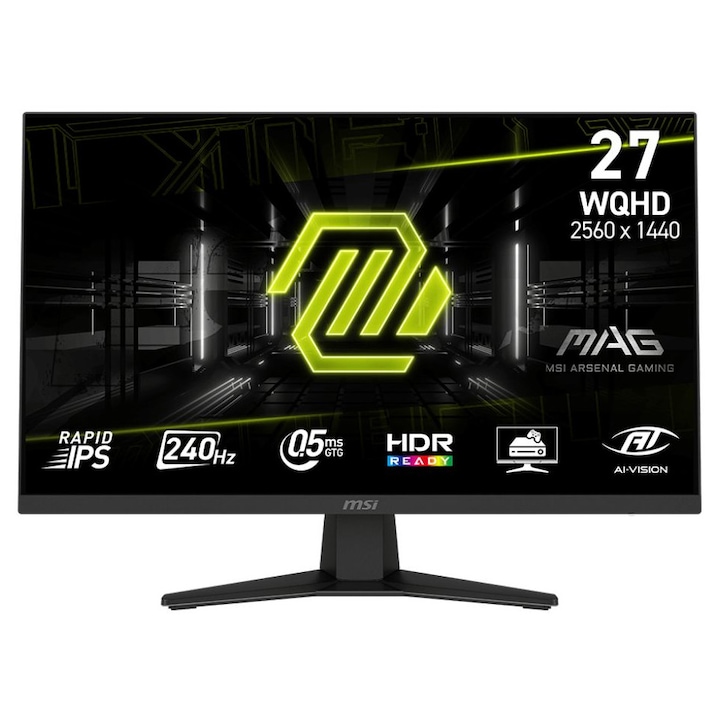 Monitor Msi 27" MAG 274QF X24, QHD, 240Hz, 2560x1440, Negru