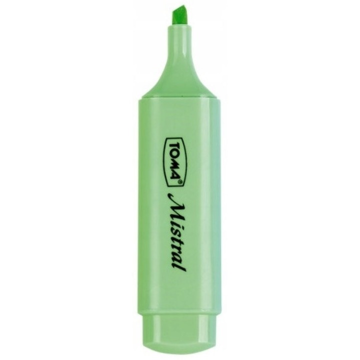 Marker pastel verde Toma Mistral, conic 1-5mm, pentru birou si scoala, set