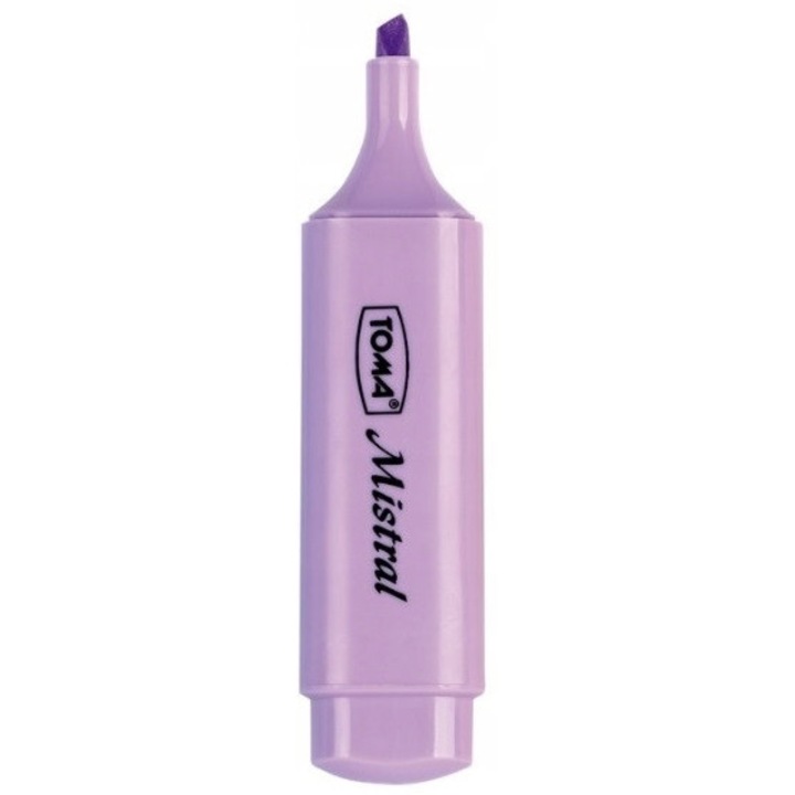 Markere Toma Mistral, pastel violet, varf 1-5 mm, set de marker text