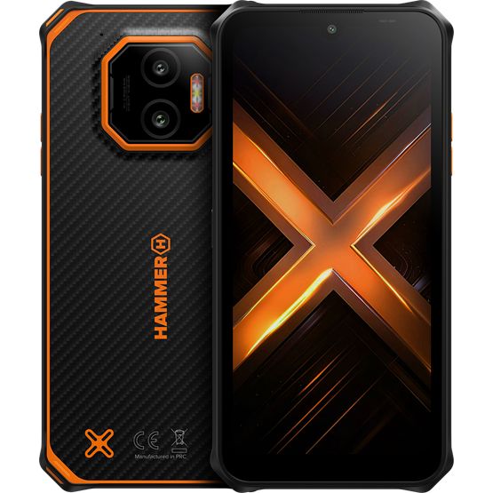 Telefon mobil MyPhone Hammer Energy X2, 128GB, DualSIM, negru/orange, 6,1", 50+20MP, 5000mAh