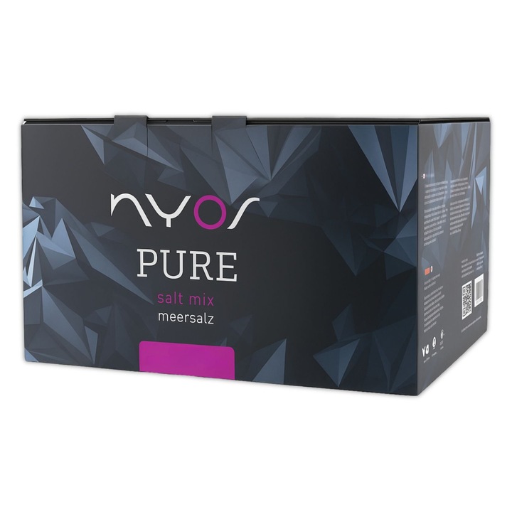 Sare de mare granulată Nyos PURE 10 kg, calitate farmaceutică, solubilitate rapidă, fără impurități