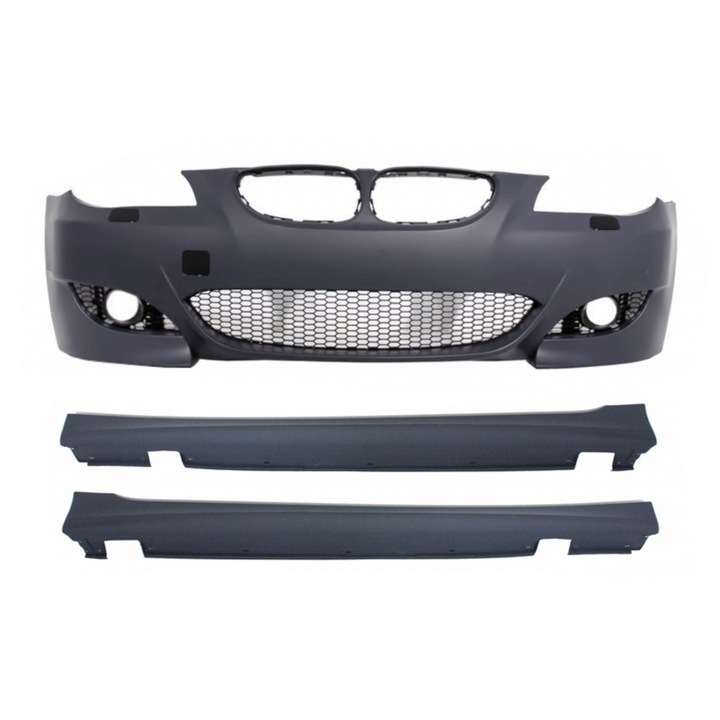 Bara Fata KITT pentru BMW Seria 5 E60 E61 2003-2010 cu Praguri laterale M5 Look, pregatita pentru vopsire, 180x55x60cm
