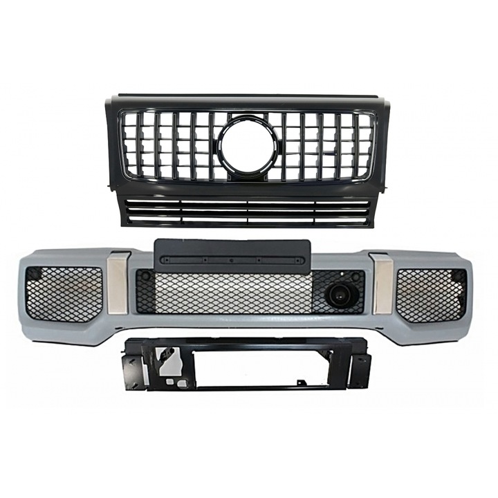 Bara Fata cu Grila Centrala compatibil cu Mercedes G-Class W463 1989-2017 G65 GT-R Panamericana Design