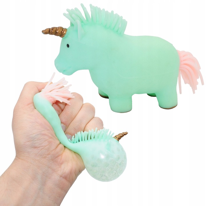 Еднорог антистрес играчка, Perfect, разтеглива, сензорна, многоцветна, 3 години