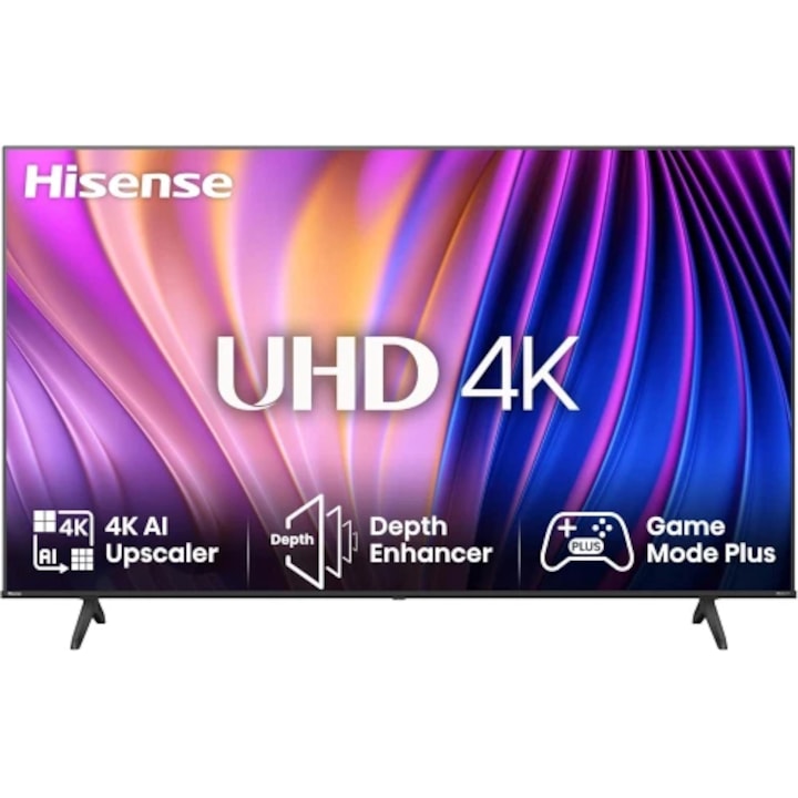 Телевизор интелигентен Hisense, 4K Ultra HD 43E63NT VIDAA, 43"VIDAA U7 с Dolby Vision HDR 10+, DT