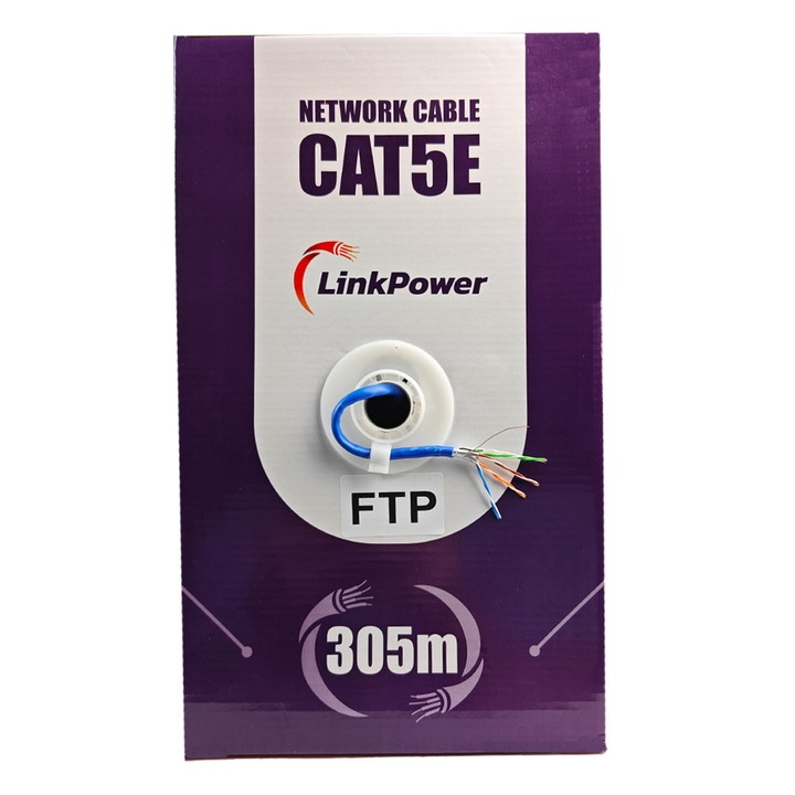 Cablu FTP CAT5E Cupru LinkPower LINK-FTP-305, pret/305 m