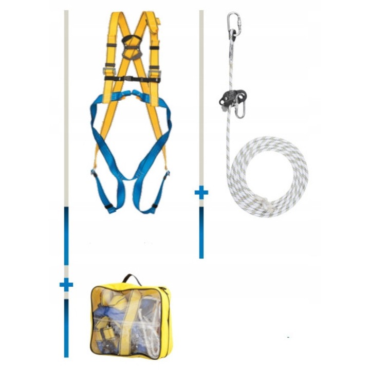 Set EAS Basic AC5 - Hamuri Siguranta Lucru la Inaltime 10m
