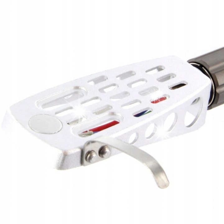 Uchwyt gramofonowy Tonar Headshell SME, argintiu, 6g, set cu cabluri