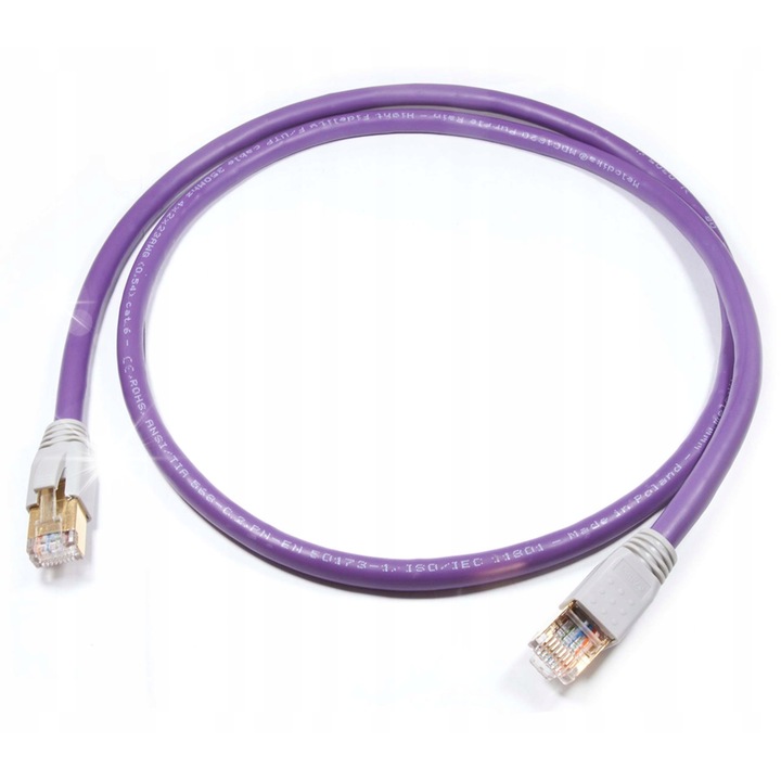 Кабели Ethernet F/UTP RJ45 Cat 6e, 0,3м, Melodika, 1Gb/s, позлатени