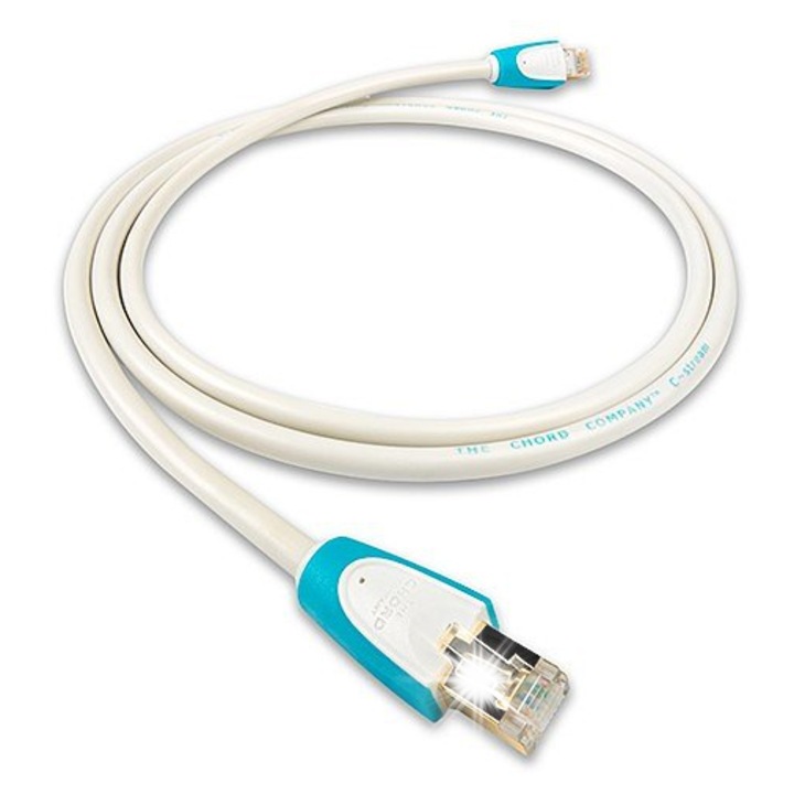 Cabluri Ethernet RJ45 Chord C-Stream v2, 5m, cu ecranare, miez din cupru, negru