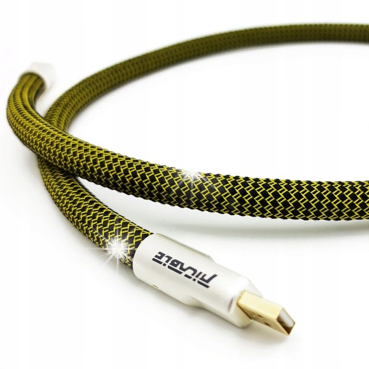 Cablu USB 2.0 A-B Ricable Dedalus, 5m, Hi-End, pentru audio Hi-Fi