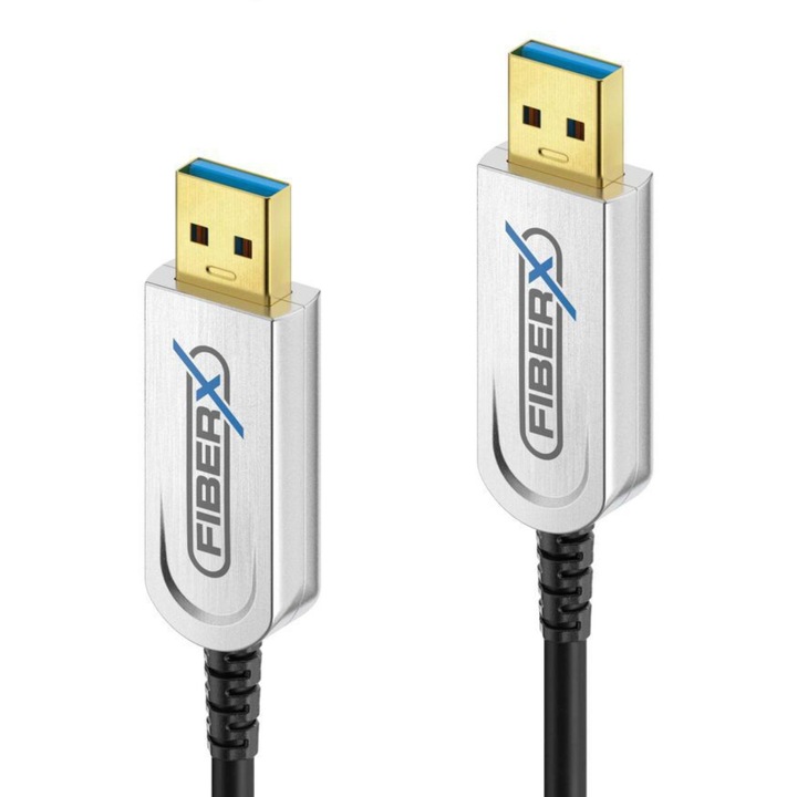 Cabluri USB 3.2 PureLink FiberX FXI640-020 AOC, USB-A la USB-A, 10Gbps, 10m, hibrid, protectie EMI