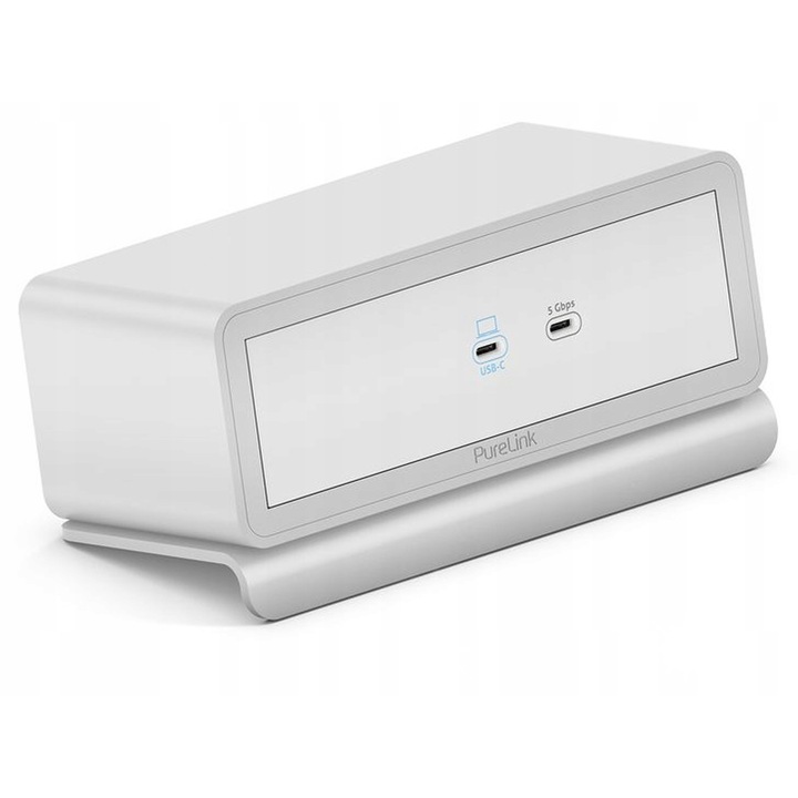 Statie de docare USB-C PureLink Mediahub2, 2 x HDMI, 2 x USB-A, alb, 65x177.6x80mm