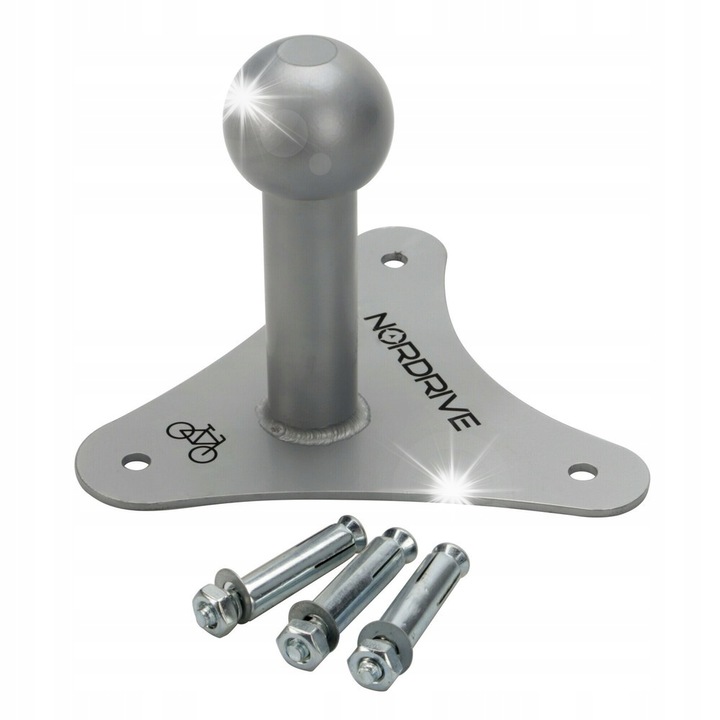 Стойка за съхранение на велосипеди, Nordrive, универсална, против кражба, 100 кг, 157x170 мм