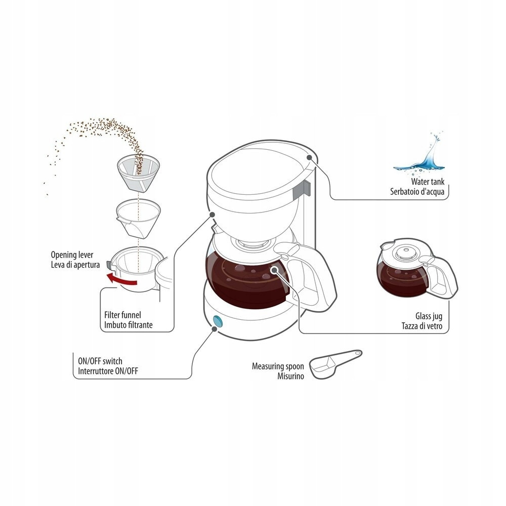 Cafetiera Liberica Lampa, 12V, 170W