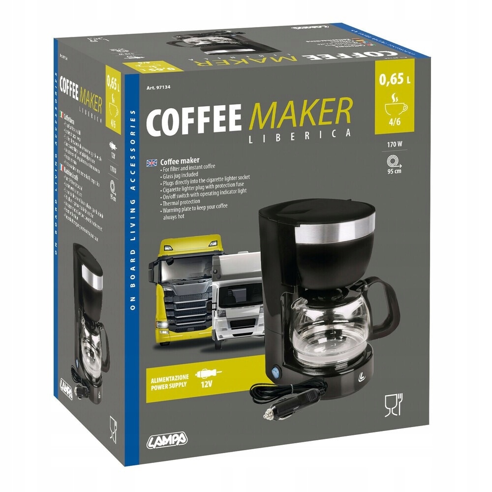Cafetiera Liberica Lampa, 12V, 170W