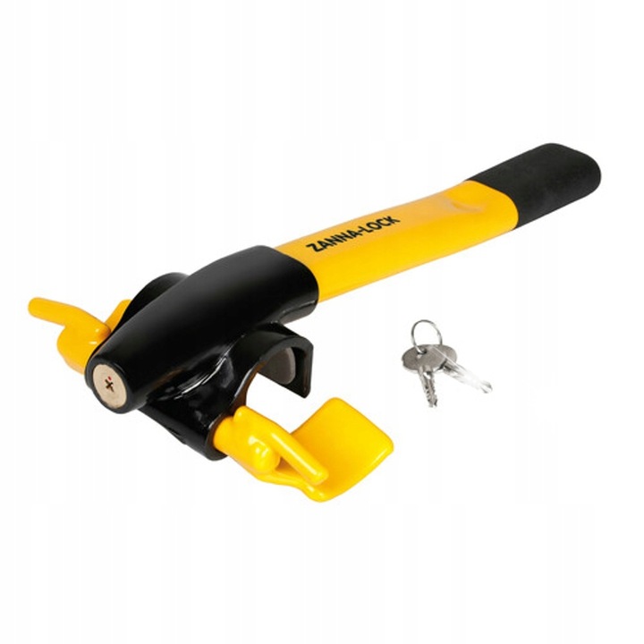 Blokada directie auto LAMPA, set 1 blocare, 2 chei, culoare multicolor