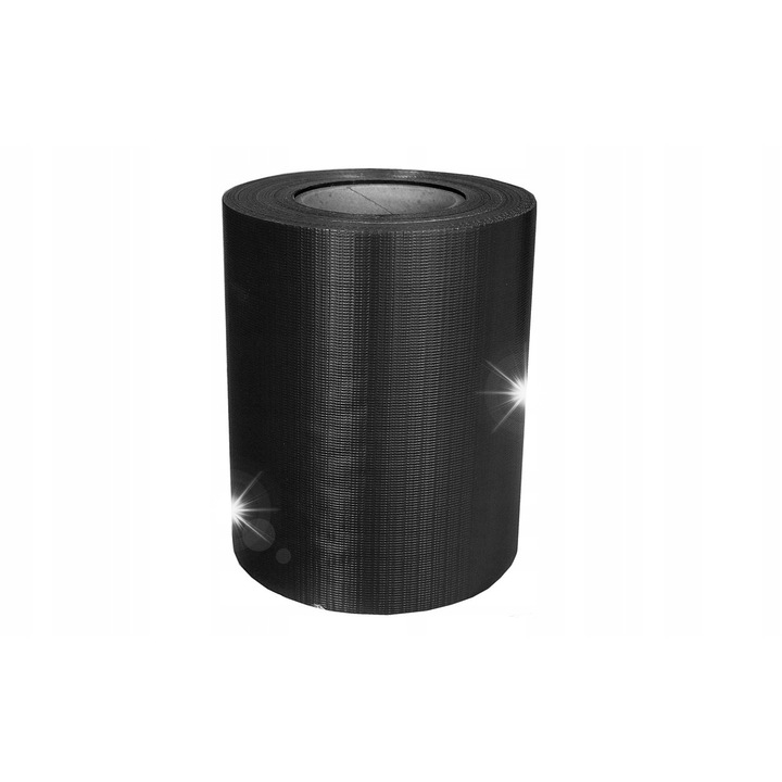 Banda de protectie pentru panouri, 35m x 19cm, antracit, 20 clipsuri
