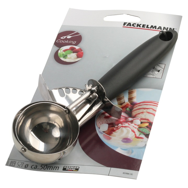 Lingură multifunctională Fackelmann, otel inoxidabil, maner ergonomic, 22cm, 5cm